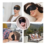 MYCARBON Masque pour les yeux en soie véritable masque de sommeil pour femmes, hommes et enfants