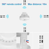 MYCARBON Ventilateur Silencieux avec Télécommande 1800m³/h ECO Mode 3D Oscillation 4 Vitesses Minuterie 12h Turbo Ventilateur à Circulation d'Air pour Bureau Chambre 30m²