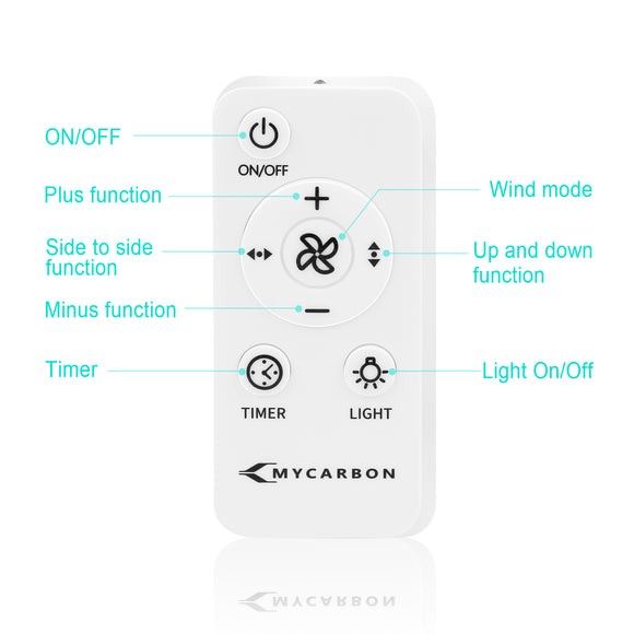 Télécommande pour ventilateur de circulation d'air MYCARBON XH033